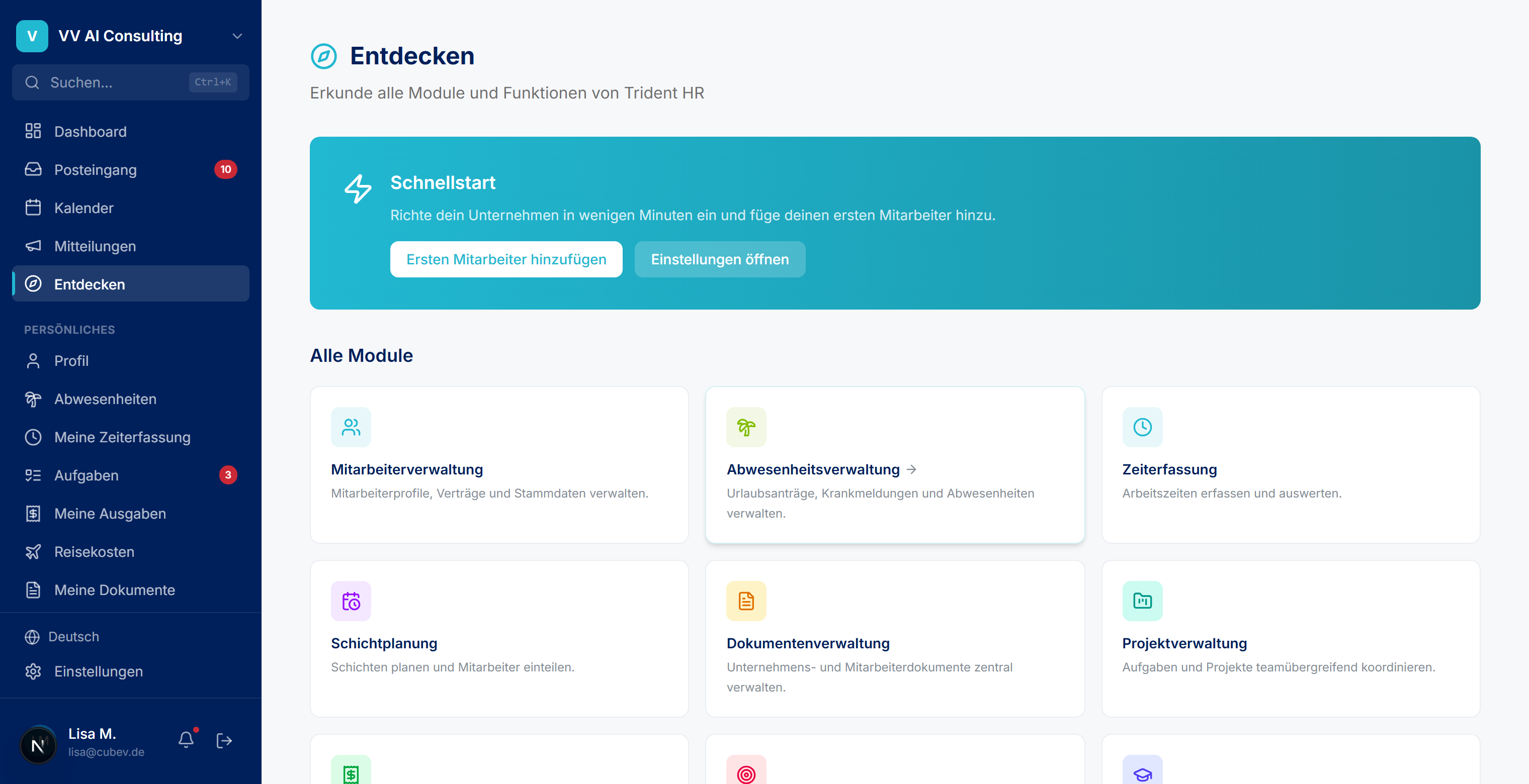 Trident HR Dashboard